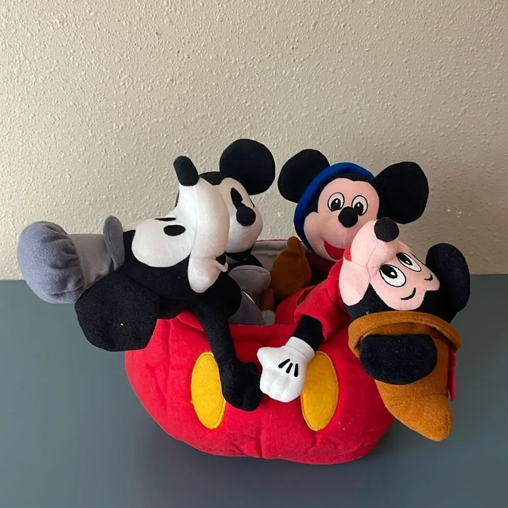 DISNEY Mickey Mouse 70 Happy Years Bean Bag Plush *NEW*